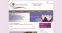 Desktop Screenshot of pflege-und-hilfe-daheim.de